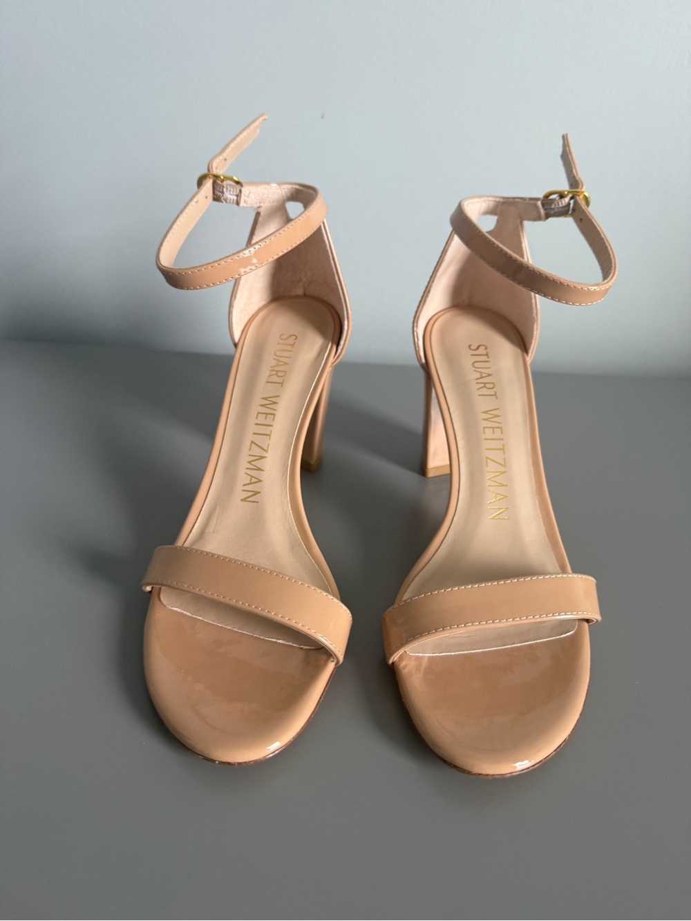 Stuart Weitzman Nearlynude Block Heel Sandals – Brand New in Box - Picture 4 of 12